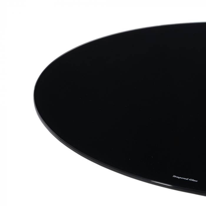 Masa Laterala Minimalista CreativDeco - Mobilier Negru Lucios [3]