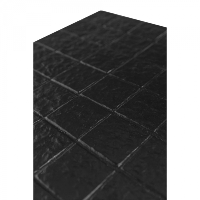 Măsuță laterală negru mat Square din piatră sintetică [4]
