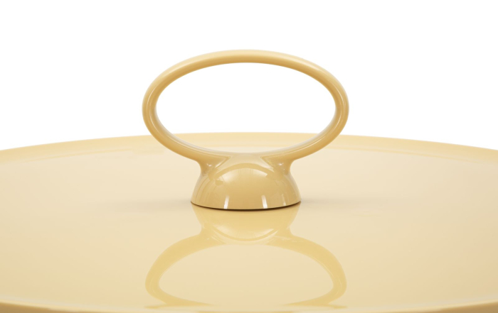 Masuta laterala plastic crem cu depozitare 44x43 cm [3]