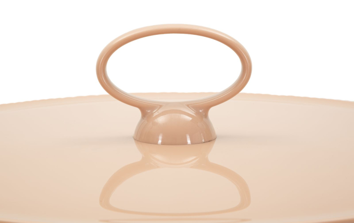 Masuta laterala plastic roz cu depozitare 44x43 cm [3]