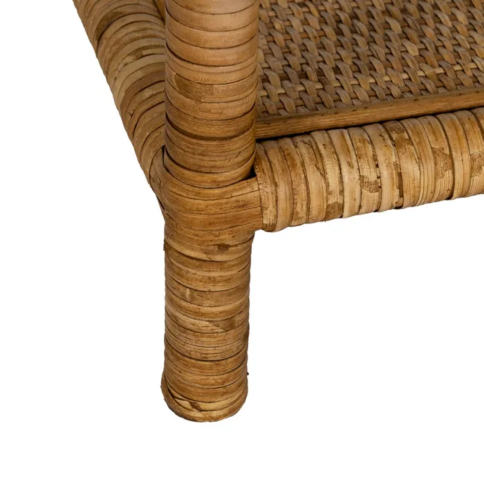 Masuta laterala ratan sticla|Mobilier natural decorativ [8]