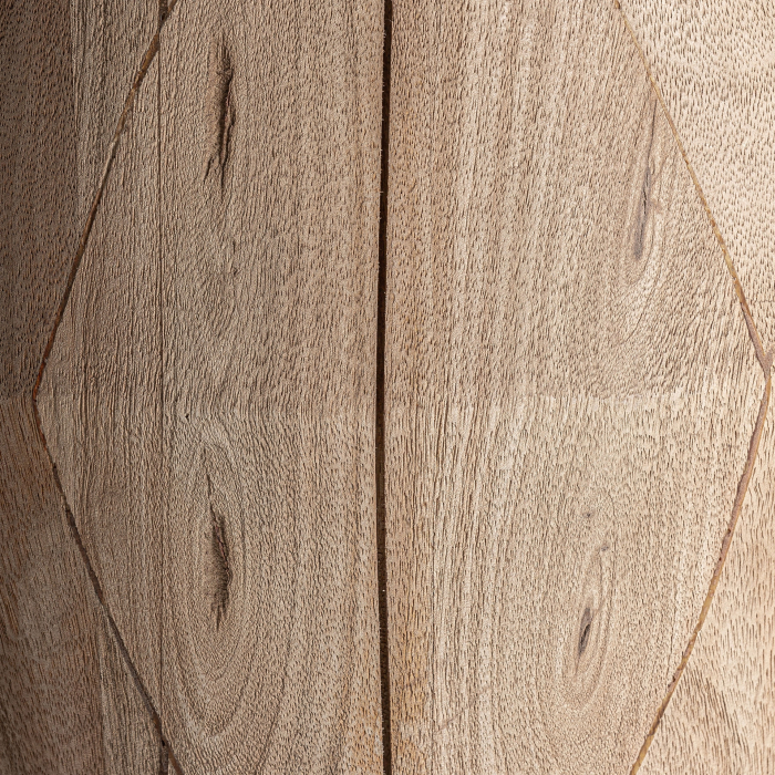 Măsuță laterală din lemn de mango cu bază sculpturală Jacquard [3]