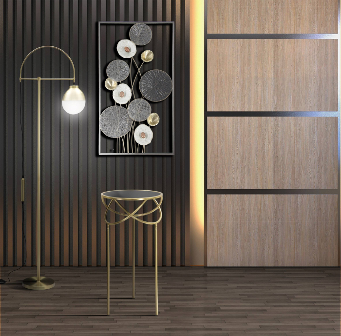 Masuta laterala Ring, auriu negru - CreativDeco.ro [2]