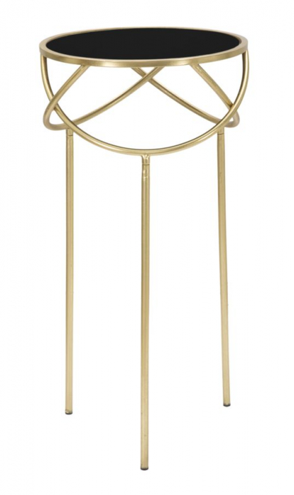 Masuta laterala Ring, auriu negru - CreativDeco.ro [1]
