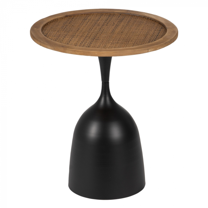 Măsuță Rotundă cu Ratan CreativDeco - Accesoriu Elegant pentru Spații Moderne [3]