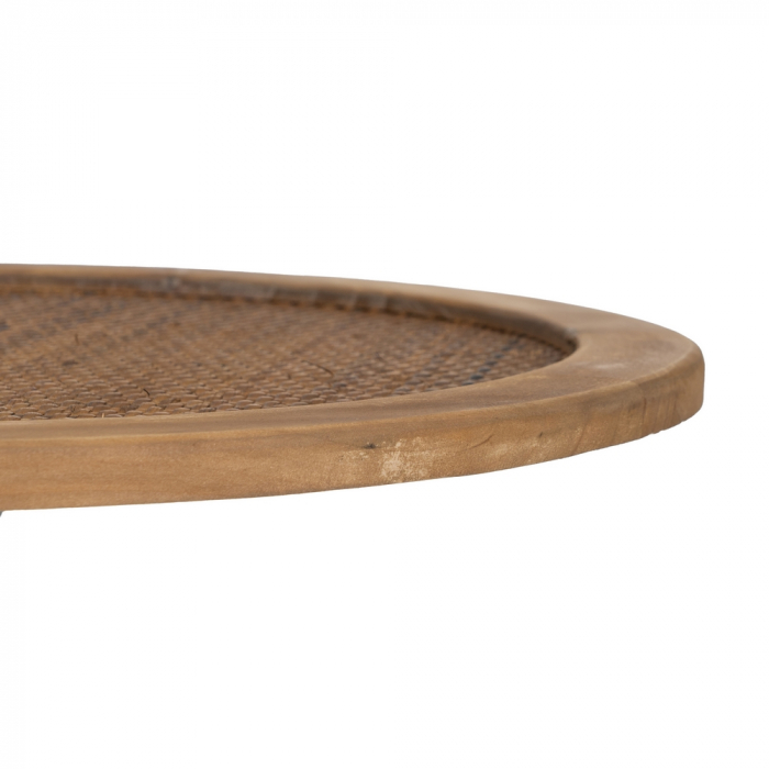 Măsuță Rotundă cu Ratan CreativDeco - Accesoriu Elegant pentru Spații Moderne [6]