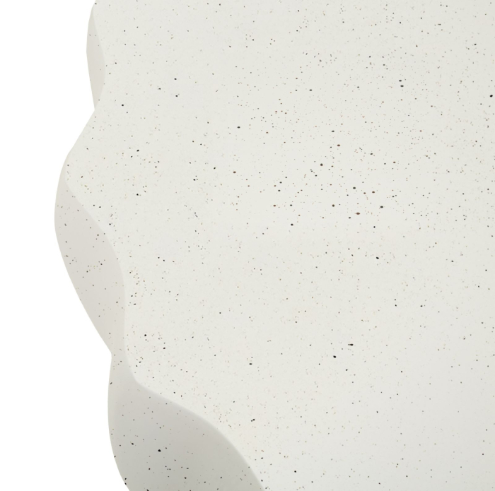 Masuta laterala rotunda sculpturala rasucita crem 36x47.5 cm [6]