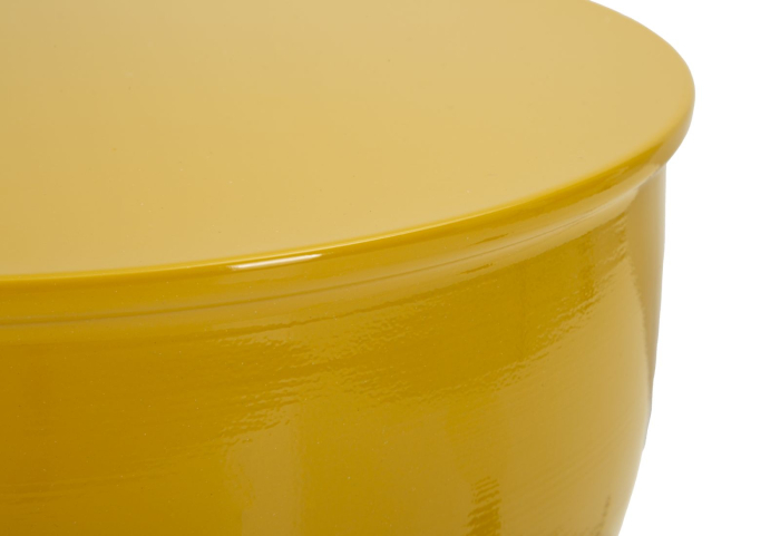 Masuta laterala rotunda metal mustar lucios 31x46 cm [4]