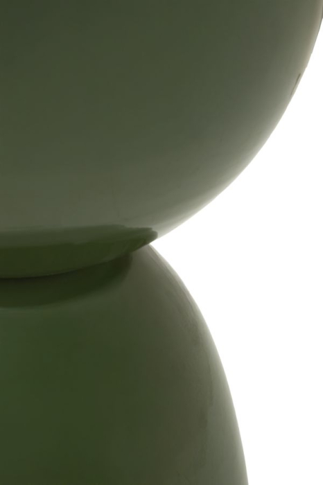 Masuta laterala rotunda metal verde inchis lucios 31x46 cm [4]