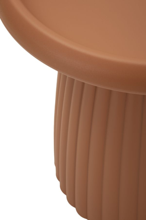 Masuta laterala rotunda plastic rosu 50x45 cm [4]