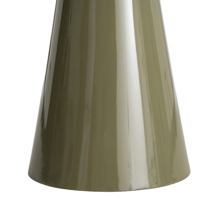 Măsuță laterală rotundă verde cu finisaj lucios [5]