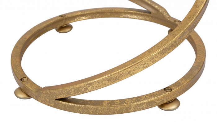 Masuta aurie cu blat marmura alba Spiral | creativdeco.ro [5]