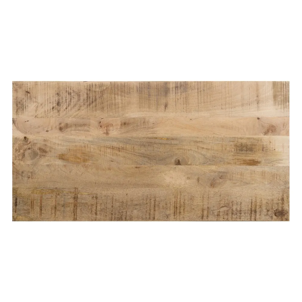 Masuta Lemn Mango Dreptunghiulara, Baza Metal Negru [4]