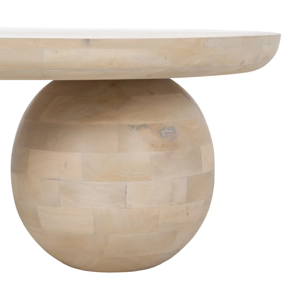 Masuta living Batel, lemn mango alb - creativdeco.ro [3]
