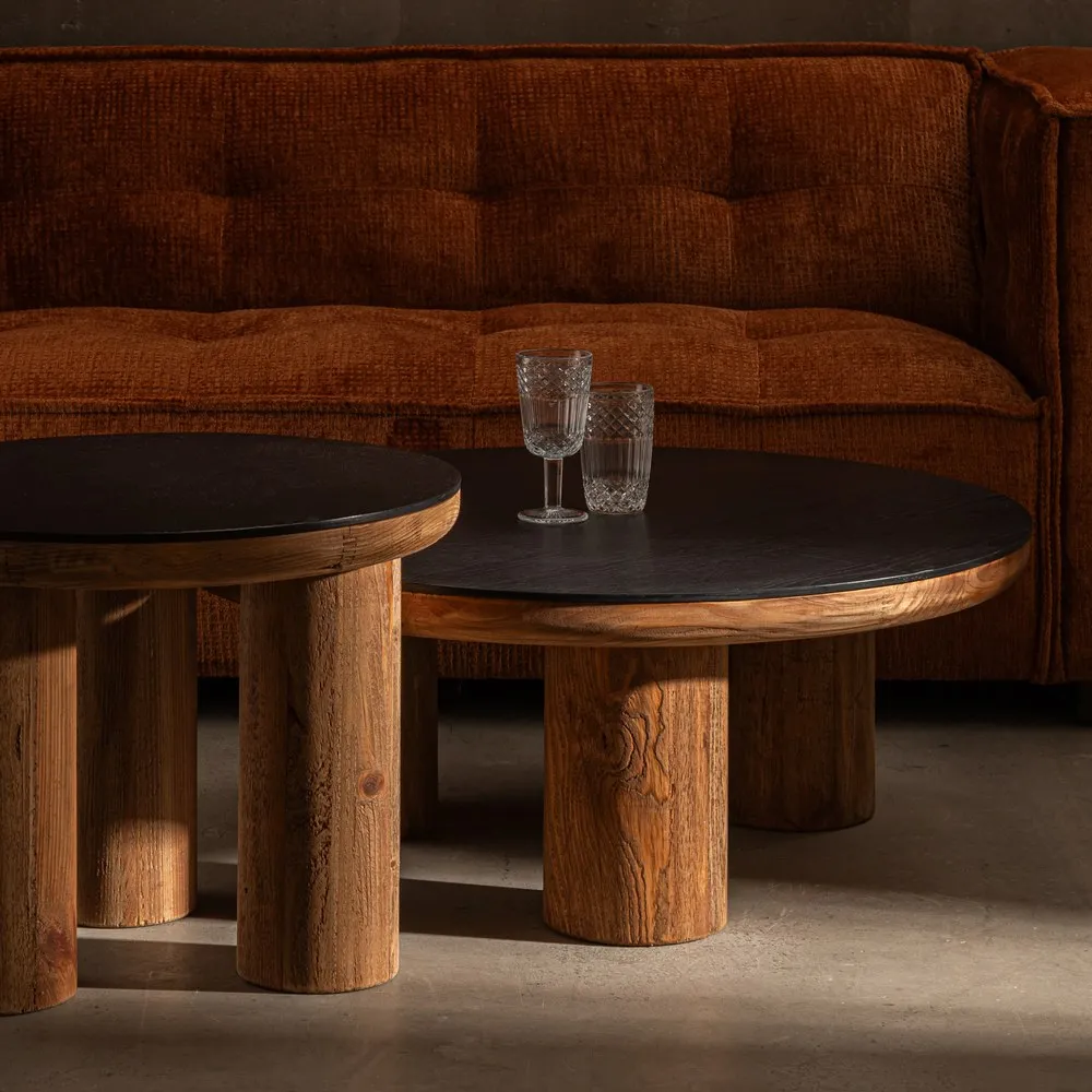 Masuta Living Careras, Lemn Natural Negru - CreativDeco.ro [2]