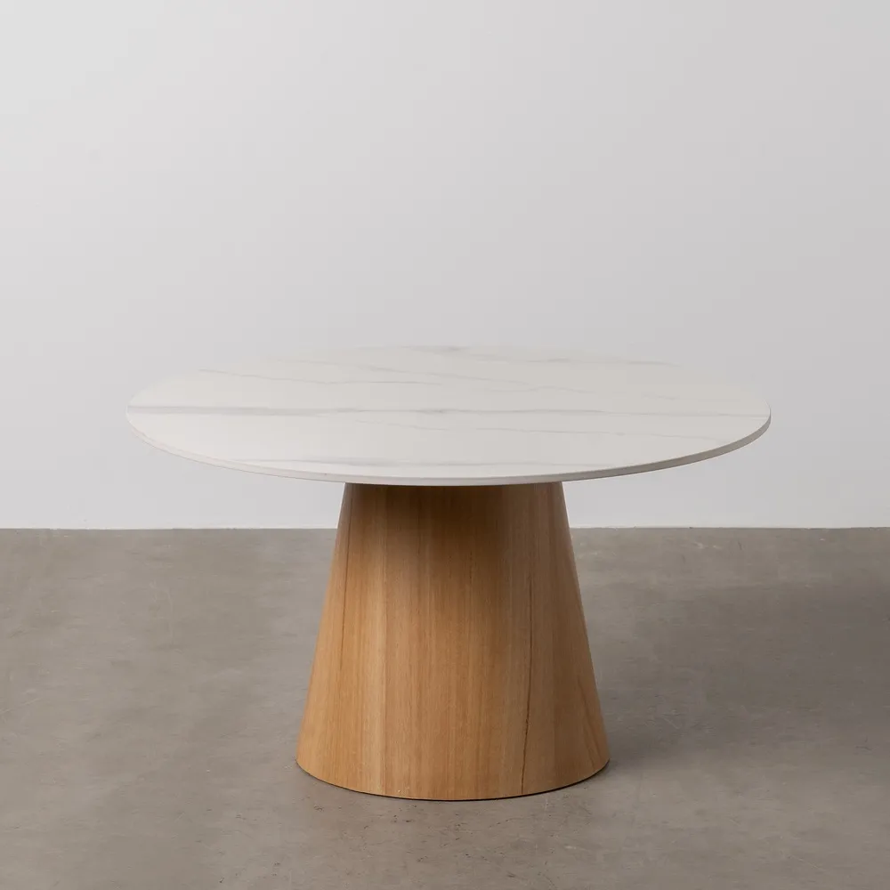 Masuta Living Ceramica Metal, Alb Natural - CreativDeco.ro [2]