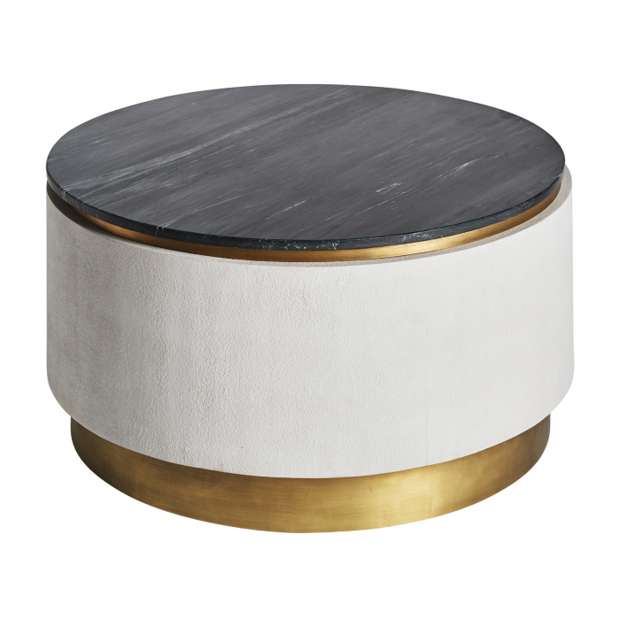 Masuta living Art Deco metal alb negru|Masute elegante [2]