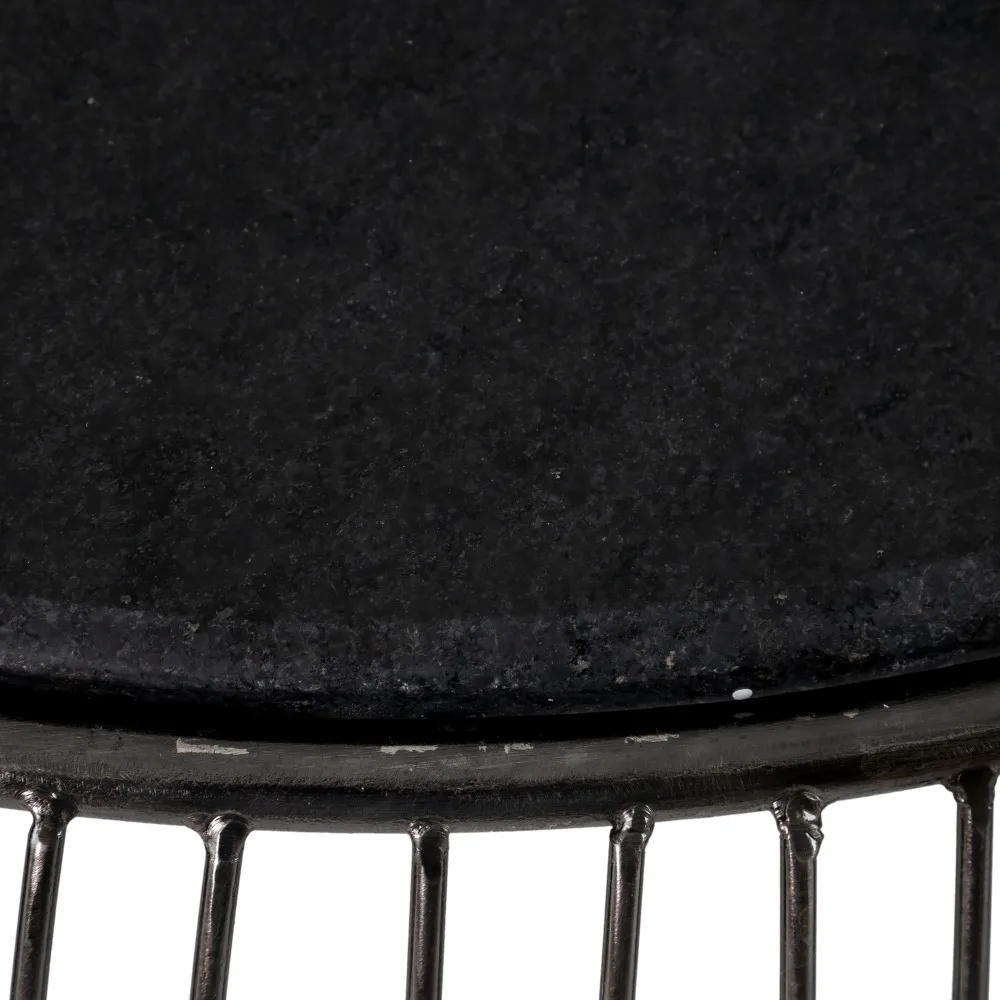 Masuta Living Original, Marmura Neagra, Metal Argintiu - creativdeco.ro [4]