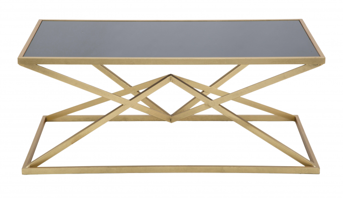 Masuta living Piramid, auriu negru [5]