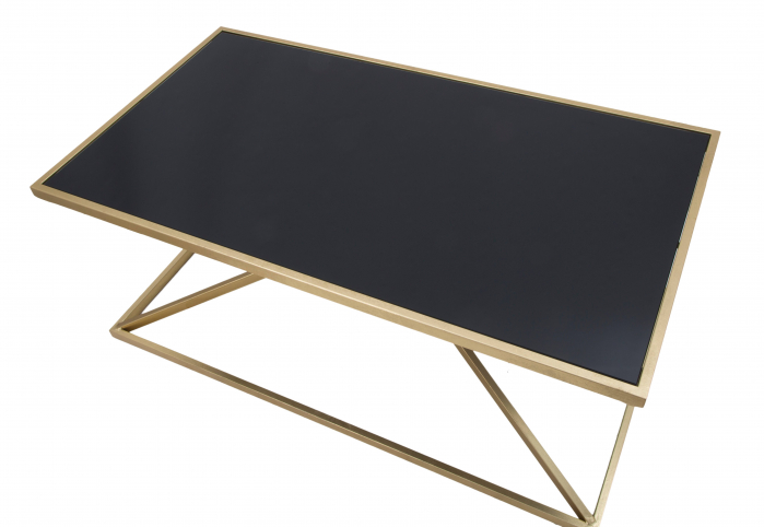 Masuta living Piramid, auriu negru [3]