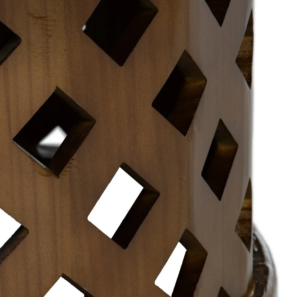 Masuta living rotunda maro, lemn brad MDF [8]