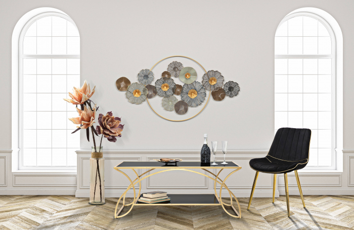 Masuta living Sunshine, auriu negru [2]