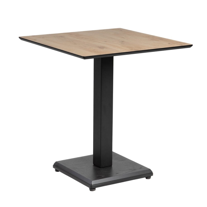 Măsuță pătrată din MDF finisaj lemn natur și metal [2]