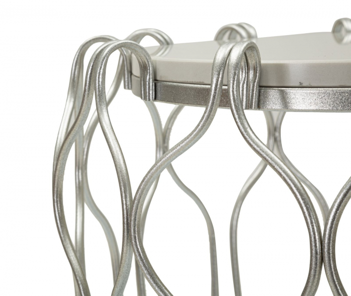 Masuta rotunda cu blat marmura | Accent living CreativDeco [7]