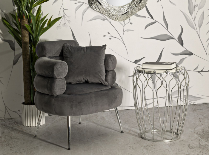 Masuta rotunda cu blat marmura | Accent living CreativDeco [2]