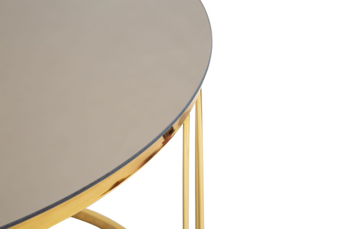 Masuta rotunda cafea Simple, metal oglinda - creativdeco.ro [6]