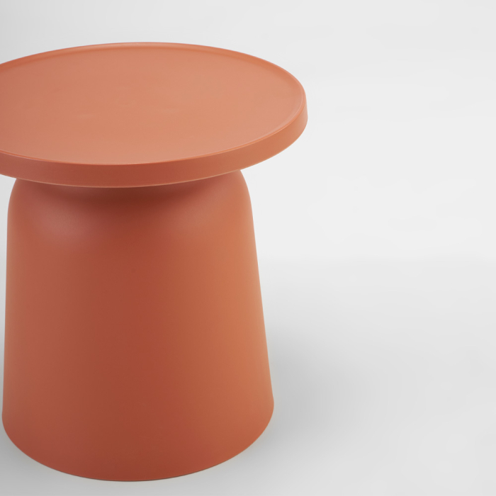 Măsuță de cafea rotundă din polipropilena teracota [2]