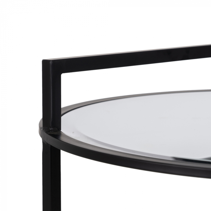 Masuta Metal Negru Oglinda CreativDeco - Design Modern si Elegant [3]