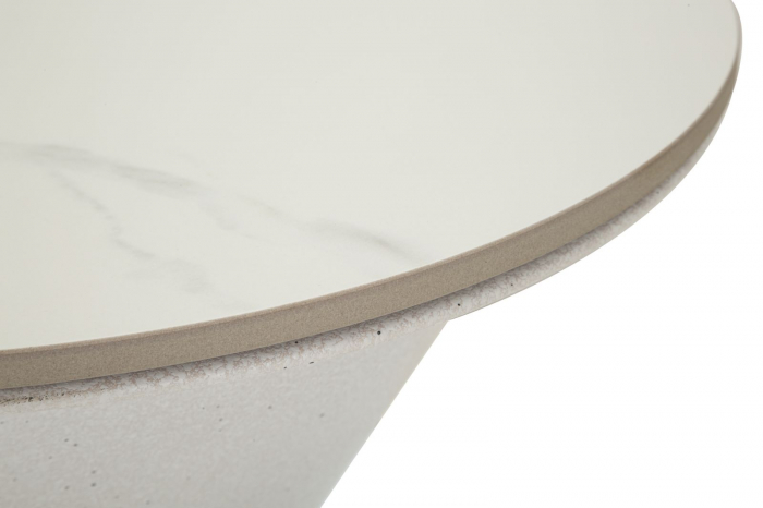 Masuta rotunda alba | Minimalism elegant | CreativDeco [4]