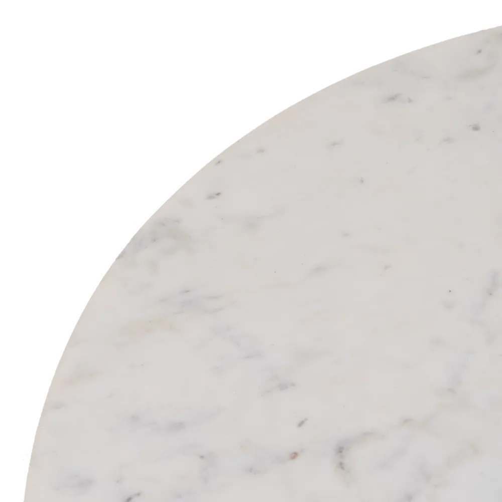 Masuta sufragerie Elegant, Marmura Alba, Lemn Mango - creativdeco.ro [8]