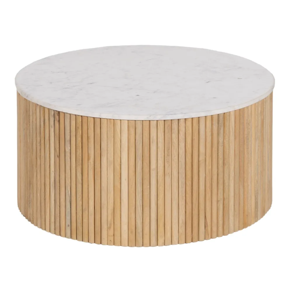 Masuta sufragerie Elegant, Marmura Alba, Lemn Mango - creativdeco.ro [1]