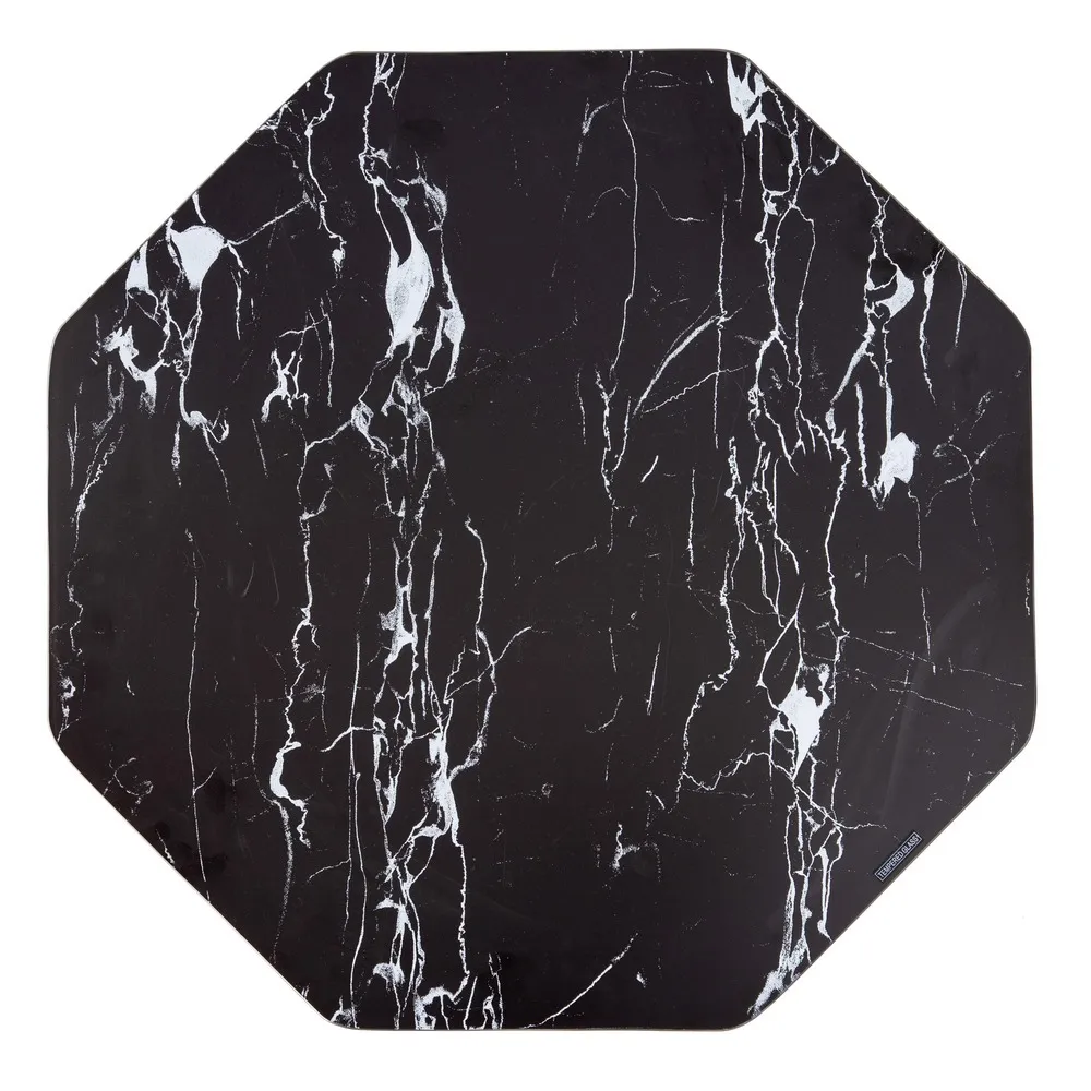 Masuta sufragerie Hexagon, negru, metal sticla [5]