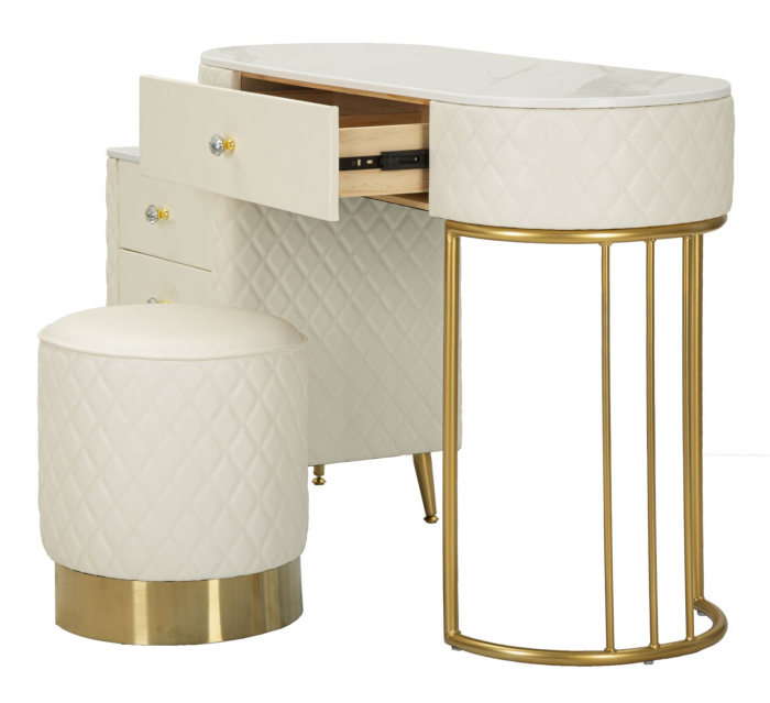 Masa de toaleta crem eleganta | Mobilier dormitor CreativDeco [3]