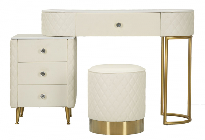Masa de toaleta crem eleganta | Mobilier dormitor CreativDeco [1]