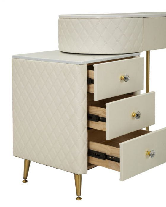 Masa de toaleta crem eleganta | Mobilier dormitor CreativDeco [6]