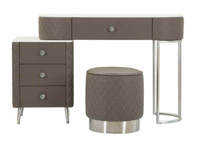 Masa de toaleta gri moderna | Mobilier functional CreativDeco [2]