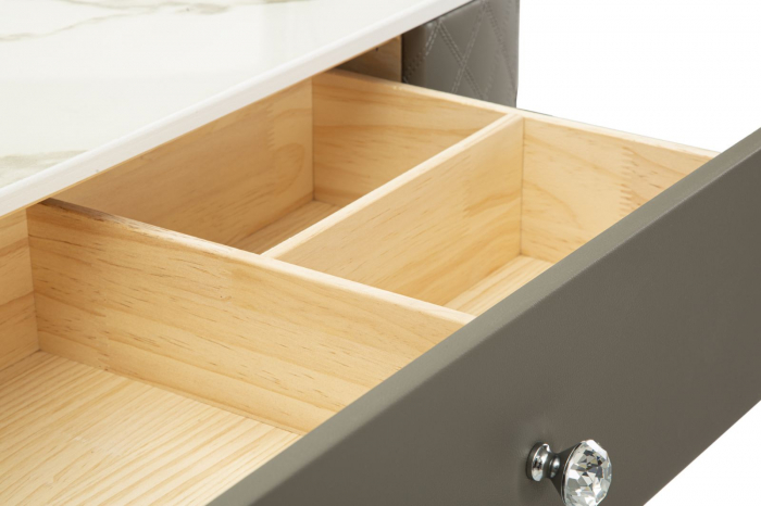 Masa de toaleta gri moderna | Mobilier functional CreativDeco [5]