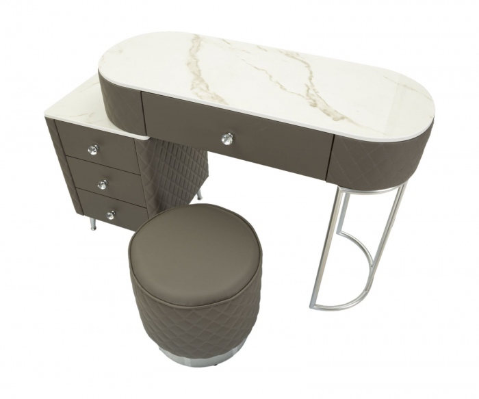 Masa de toaleta gri moderna | Mobilier functional CreativDeco [4]