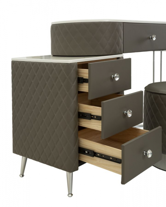 Masa de toaleta gri moderna | Mobilier functional CreativDeco [10]