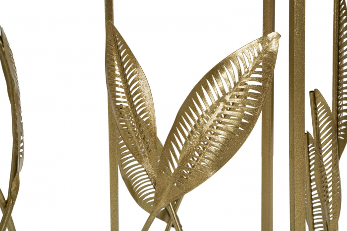 Masute cafea Leaf, set 2 buc, metal/mdf, auriu [3]