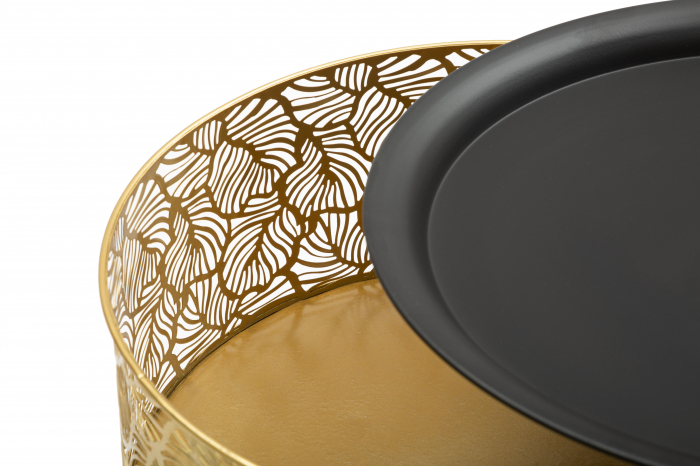 Masute Leavy set 2 buc,metal/auriu [5]