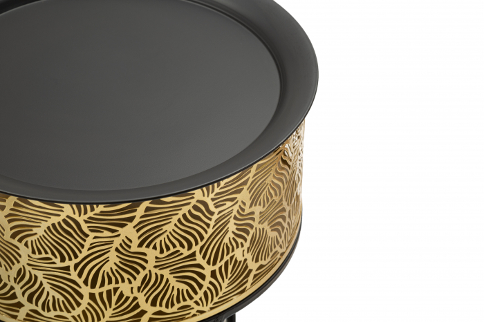 Masute Leavy set 2 buc,metal/auriu [4]