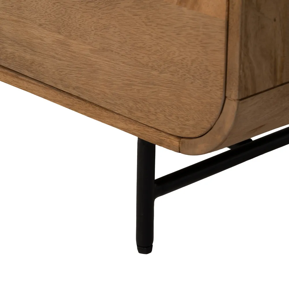 Mobila TV rotunjita mango | Mobilier living organizare multimedia [5]