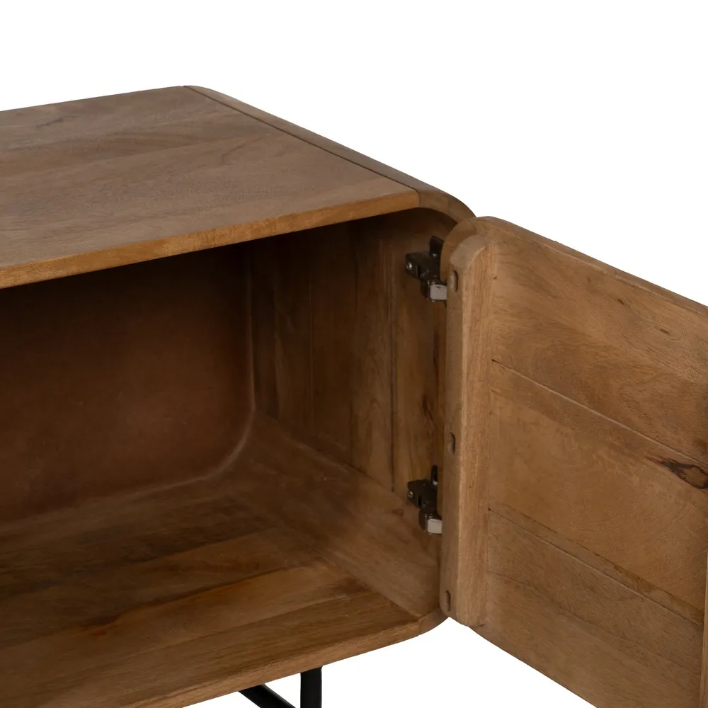 Mobila TV rotunjita mango | Mobilier living organizare multimedia [11]