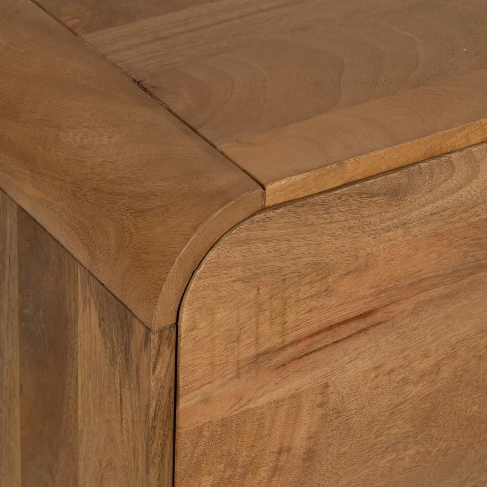 Mobila TV rotunjita mango | Mobilier living organizare multimedia [13]