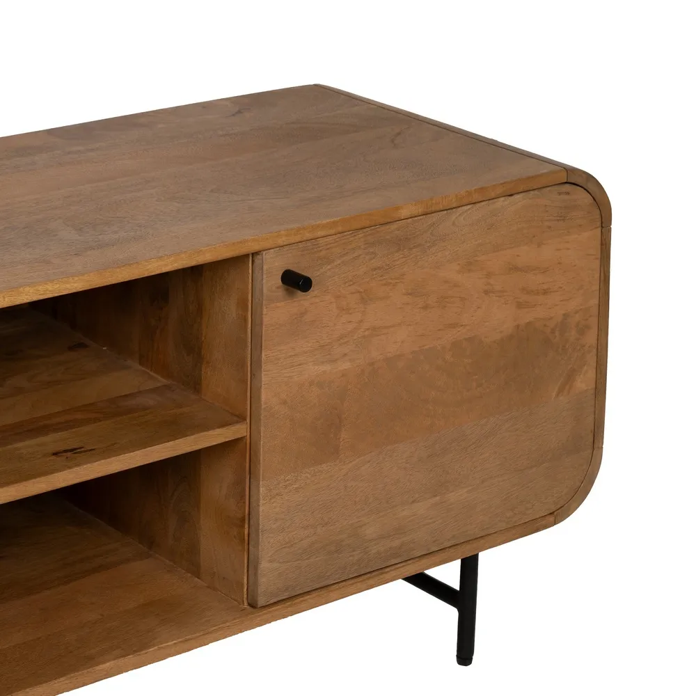 Mobila TV rotunjita mango | Mobilier living organizare multimedia [10]